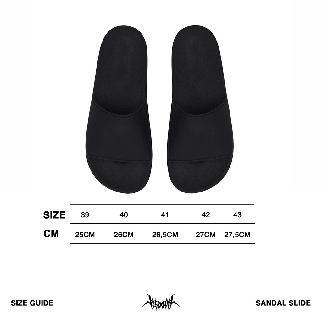 SANDAL SLIDE | DEATHALIVE | BLACK | YIKESALLDAY