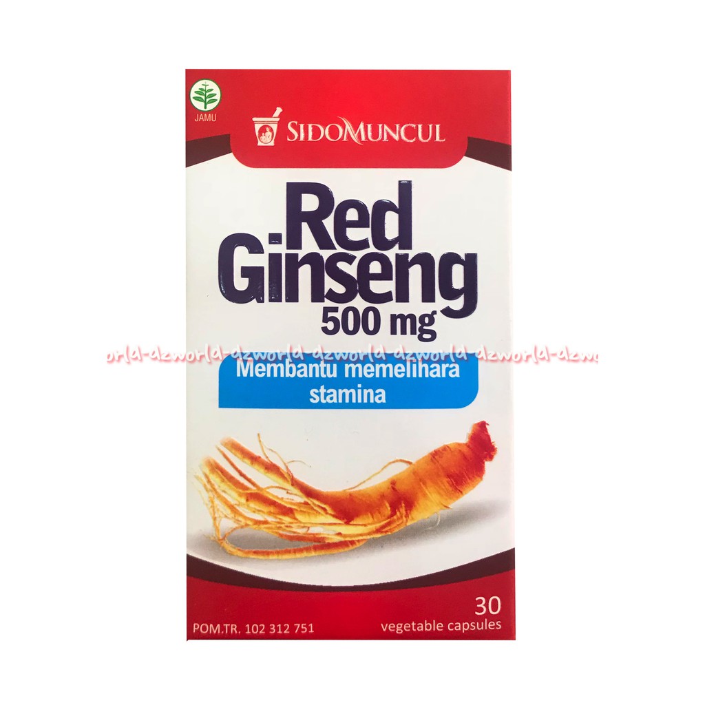 Red Gingseng 500 Mg Membantu Memelihara Stamina Sidomuncul 30 Tablet Meningkatkan Pertahanan Tubuh