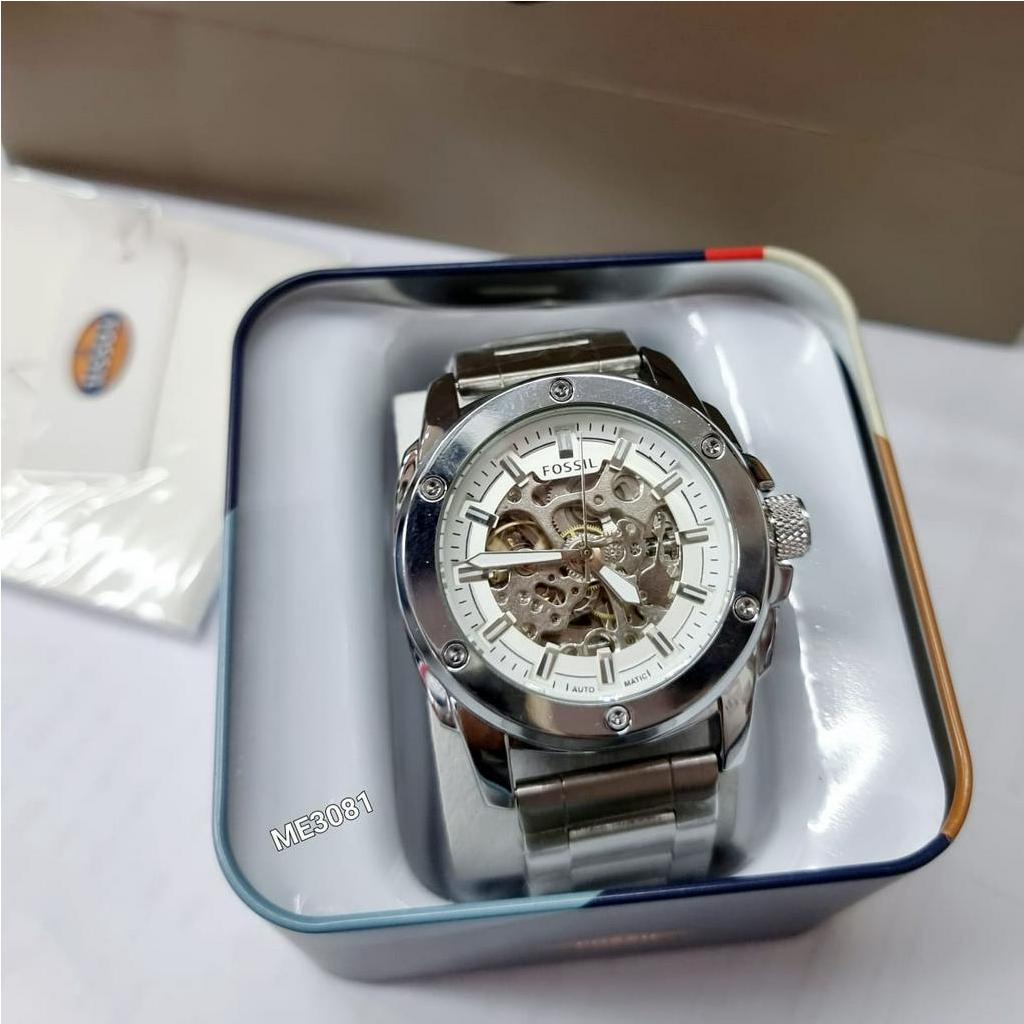 COD Jam Tangan Pria Otomatis FS Modern Automatic Super Premium Full Stainless Still Box Original