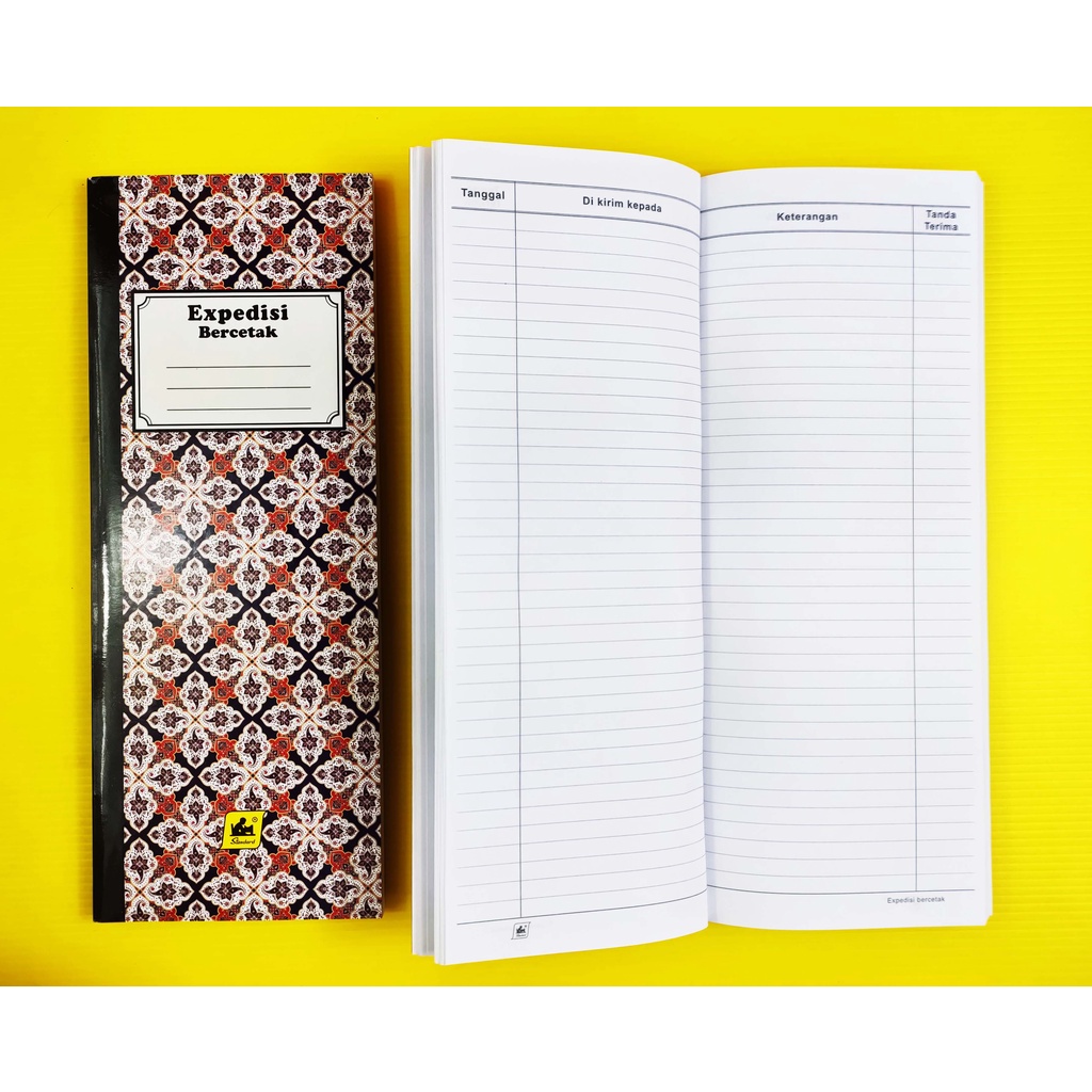 

BUKU EKSPEDISI COVER KARTON STANDARD BERCETAK 90 LBR ( 12,3 X 31,6 CM )