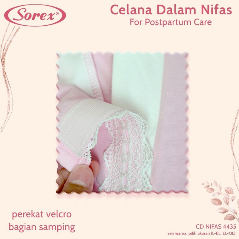 Sorex CD Nifas Sorex 4435 Celana Dalam Nifas /CD Setelah melahirkan