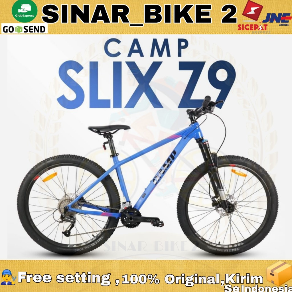 Sepeda Gunung 27,5Inch ELEMENT Camp Slix Z9 18 Speed Altus Hidrolik