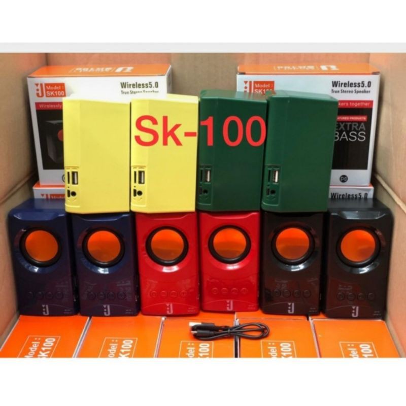 Speaker Bluetooth J SK-100 (dapat sepasang)