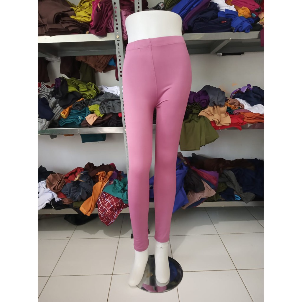 CELANA LEGGING JERSEY PANJANG TEBAL POLOS WANITA R2AJAKARTA