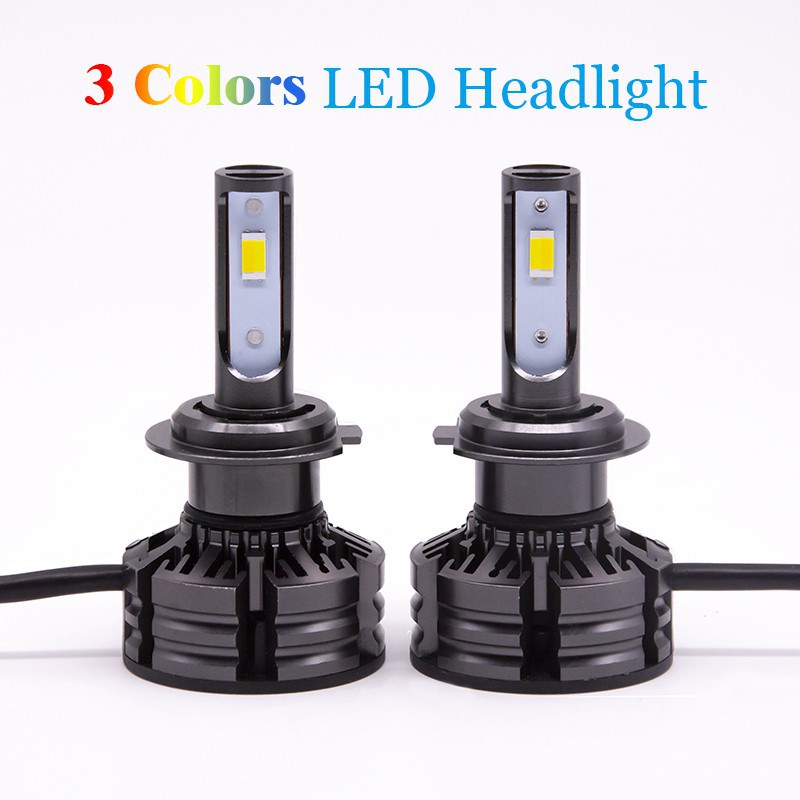 2 PCS Lampu Utama Kendaraan Tipe LED T6 H7 H3 H3 H4 HB3 HB4 HB2 Auto 2 Auto