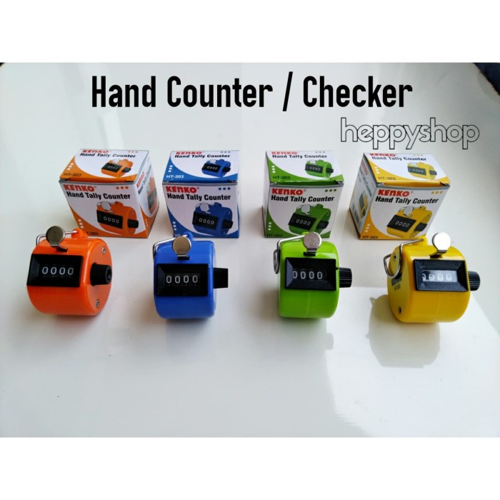 

tulis-alat-paket- hand counter, hand tally, checker - hijau -paket-alat-tulis.