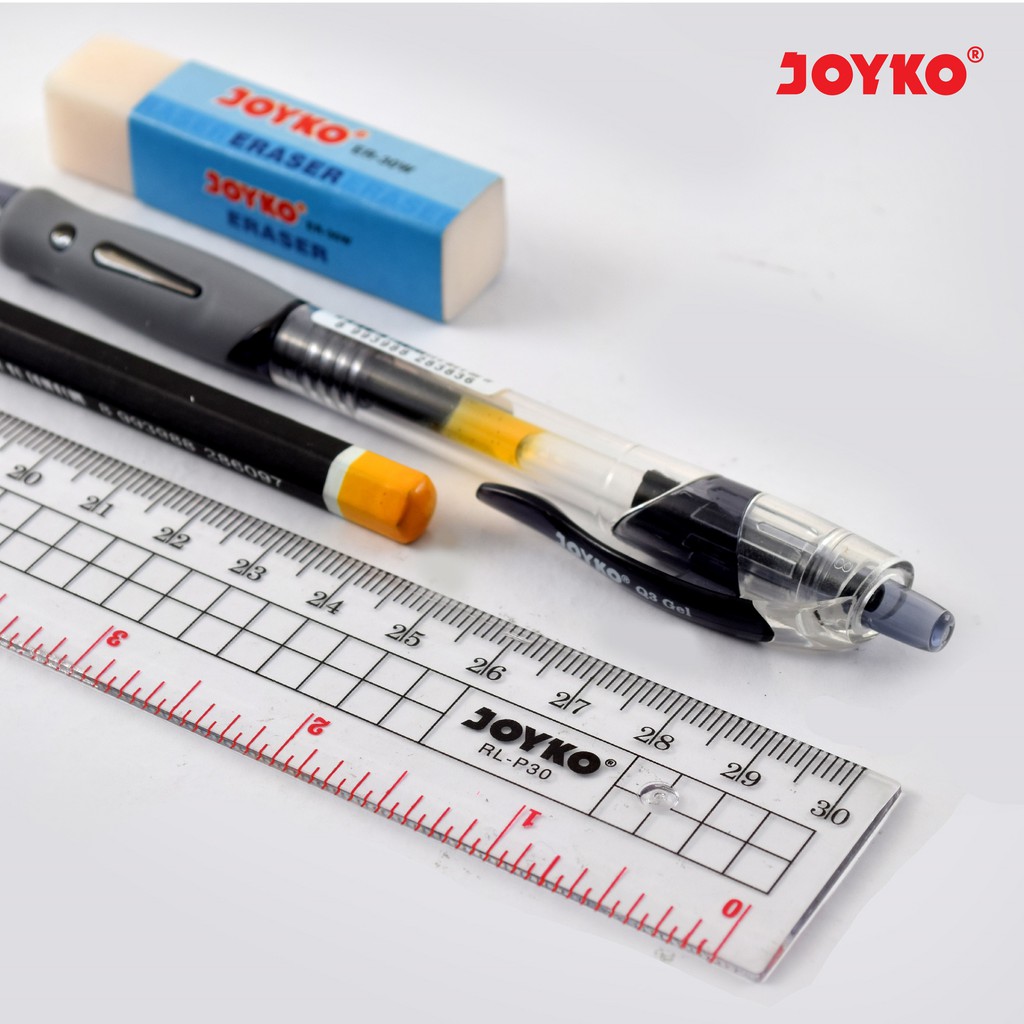

Joyko Ruler 30cm TRANSPARENT / Penggaris Joyko Panjang 30cm RL-P30