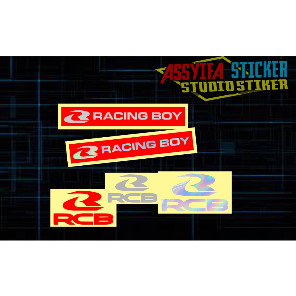 Stiker Racing Boy RCB Cutting Sticker Racing Boy