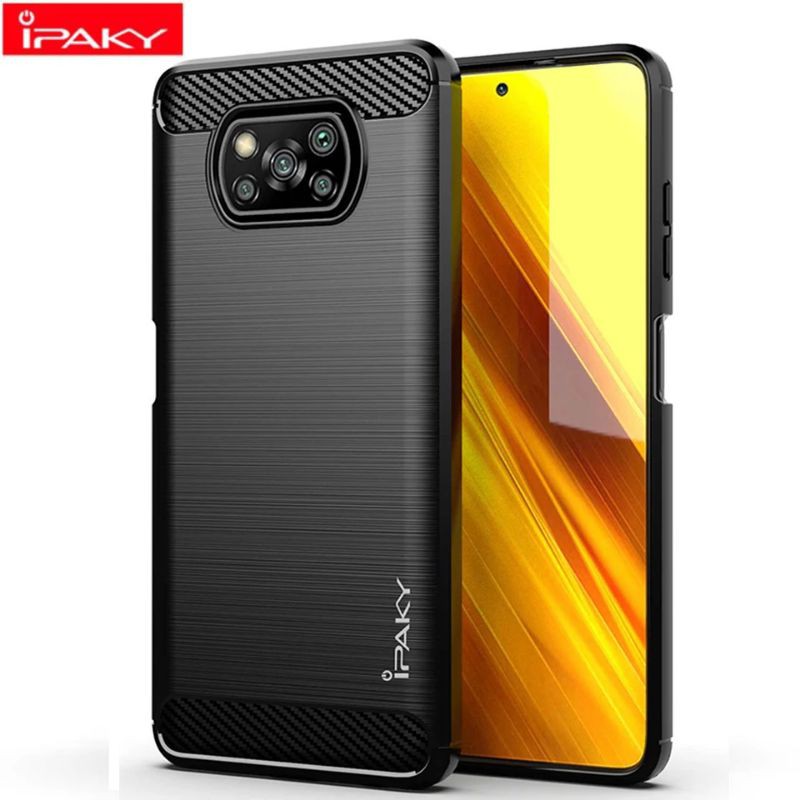 Case Ipaky Poco X3 Carbon Casing Super Best Seller High Quality Material