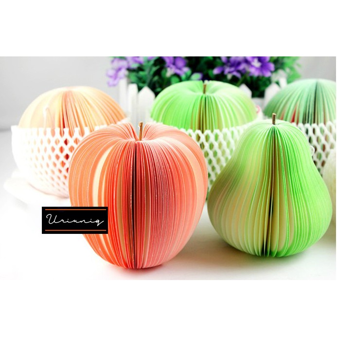 

Memo buah/ Notes buah / Catatan buah apel / pir/ fruit memo