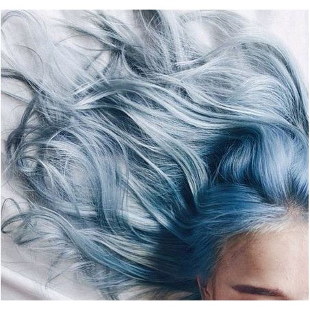 COLOR ME SNOW BLUE hair color cream cat pewarna rambut