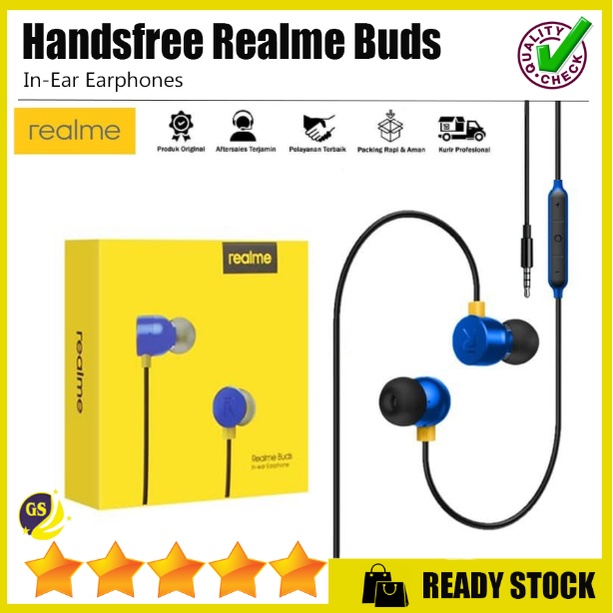 Headset Realme Buds In-Ear Earphone Handsfree Magnetic RMA101 Magnetik