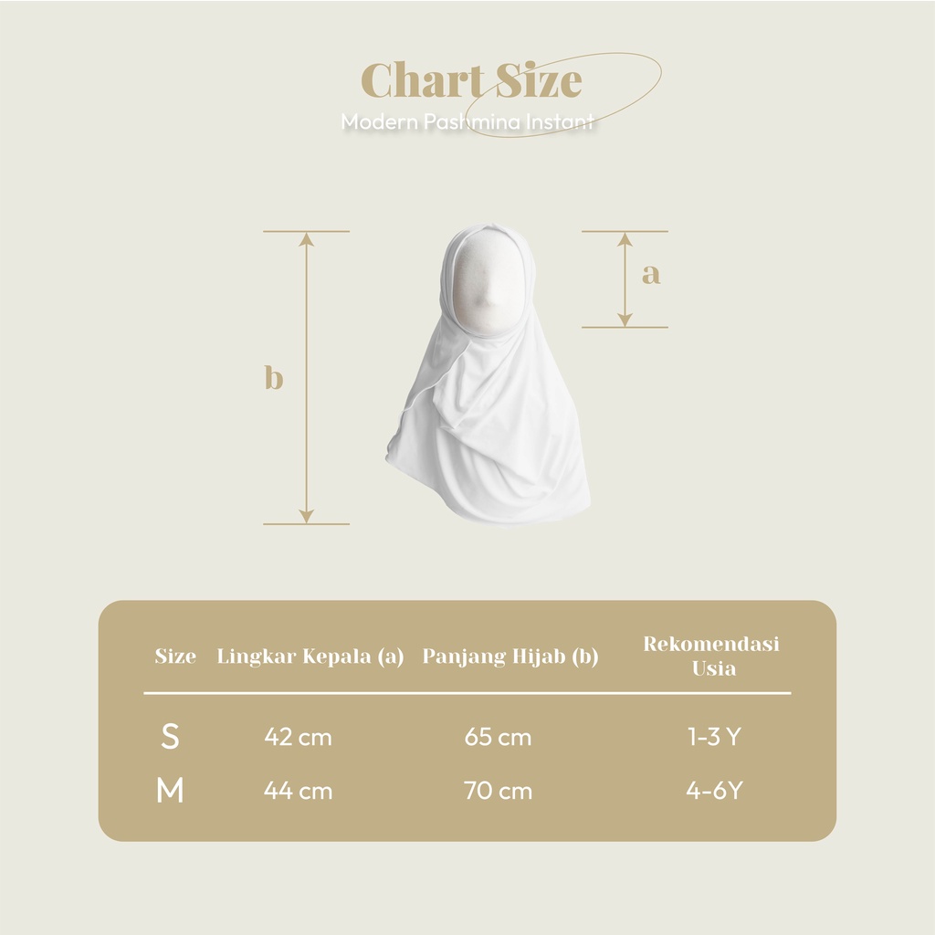 Little Prenses Modern Pashmina Instant - Jilbab Hijab Pashmina Anak Bayi Instan Perempuan 1 2 Tahun Jersey SD TK