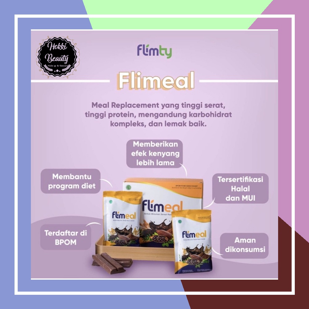 Flimeal Meal Replacement by Flimty - 1 Box (isi 12 sachet) - Stoberi &amp; Vanilla &amp; Taro &amp; Coklat Vegan &amp; Coklat Susu