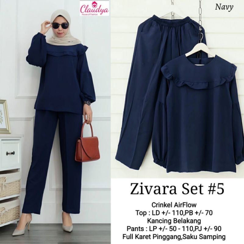 zivara set - setelan wanita - pakaian wanita - setelan terpopuler