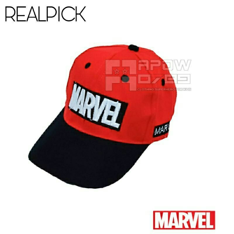 TOPI ANAK LAKI LAKI MOTIF MARVEL BORDIR TOPI ANAK TERBARU BASEBALL