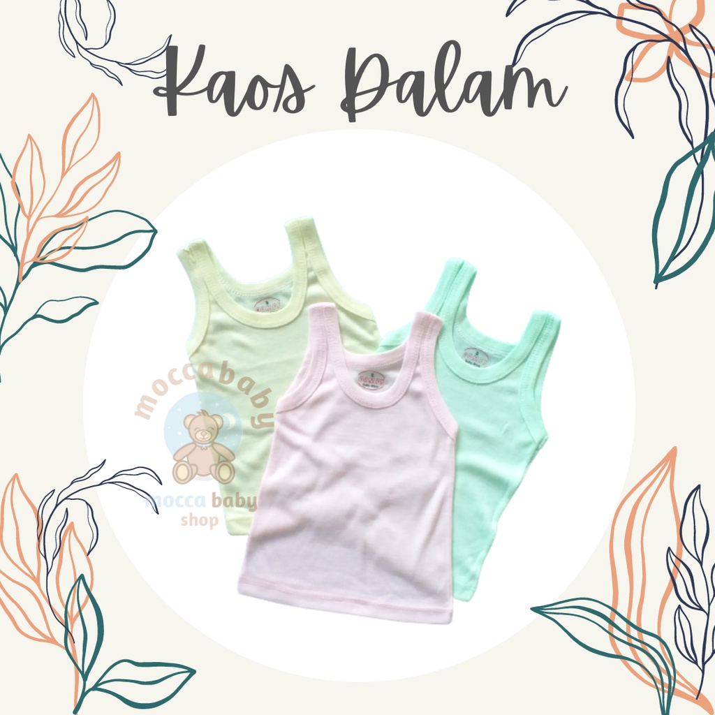 MBSS Singlet Anak / Kaos Dalam Anak / Kutung Polos Putih Warna