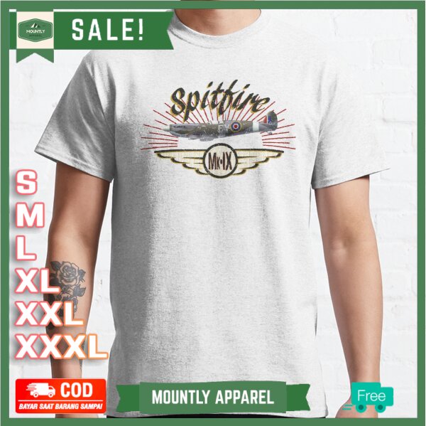 Kaos Baju Spitfire Mk IX T-Shirt Premium