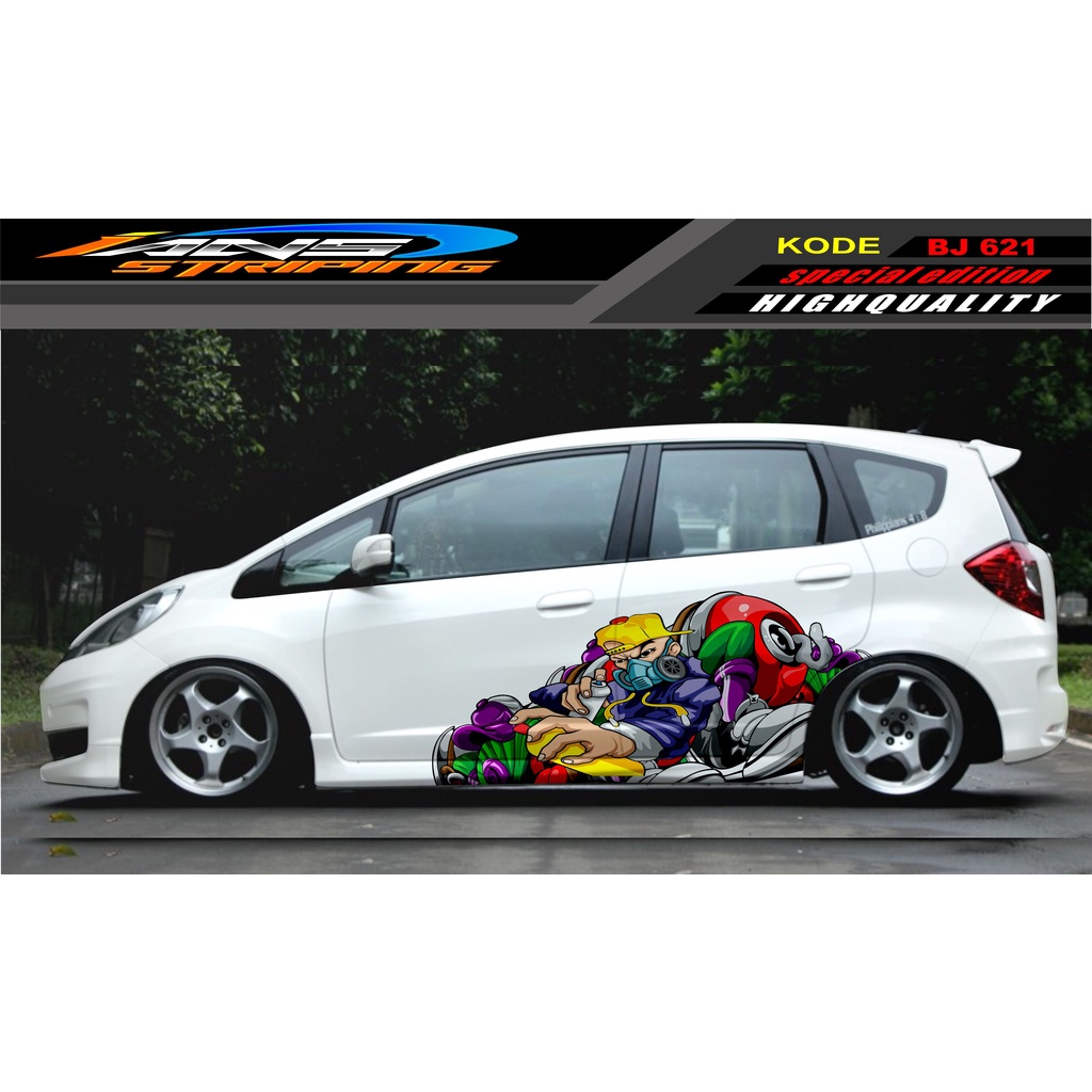 DECAL STICKER MOBIL JAZZ BRIO AVANZA SIGRA YARIS / STIKER VARIASI MOBIL / MODIF STICKER MOBIL 621