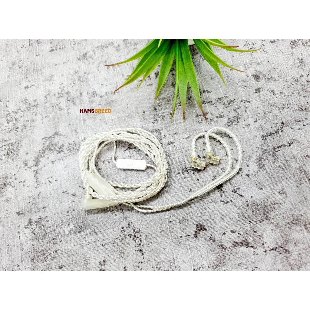 KZ Silver Plated Upgrade Cable Kabel Braided 2 Pin Type B or Tipe C QDC ZSN ZS10 EDX Pro ZST X DQ6 Z
