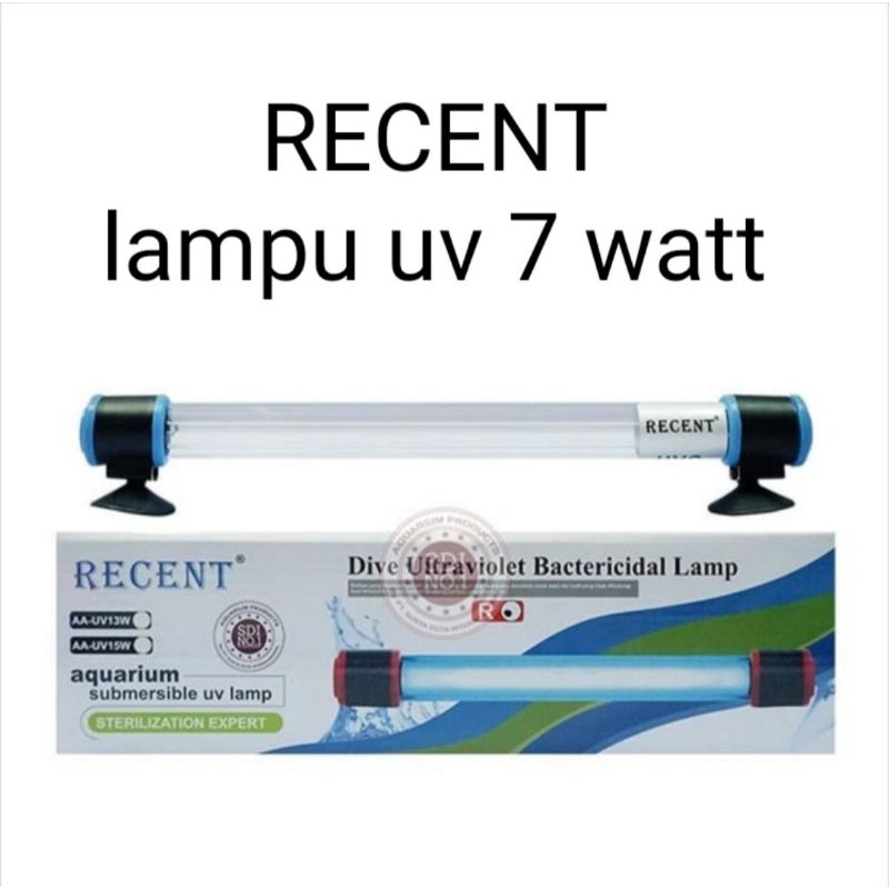 lampu uv aquarium recent 7 watt