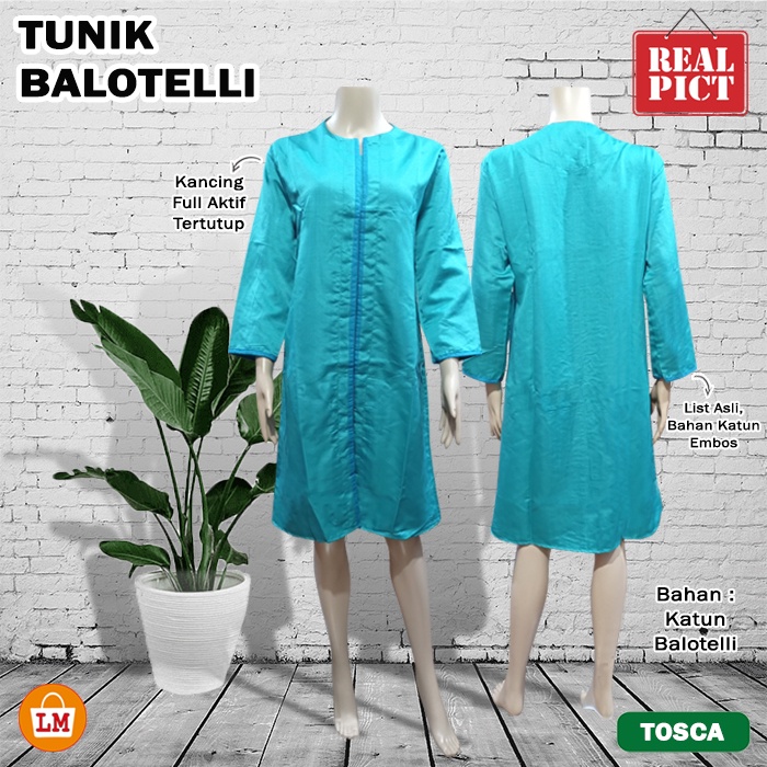 Baju Atasan Wanita Muslim TUNIK BALOTE Jumbo Bahan Katun Balotelli TERMURAH TERLARIS KEKINIAN LMS 27451 27454