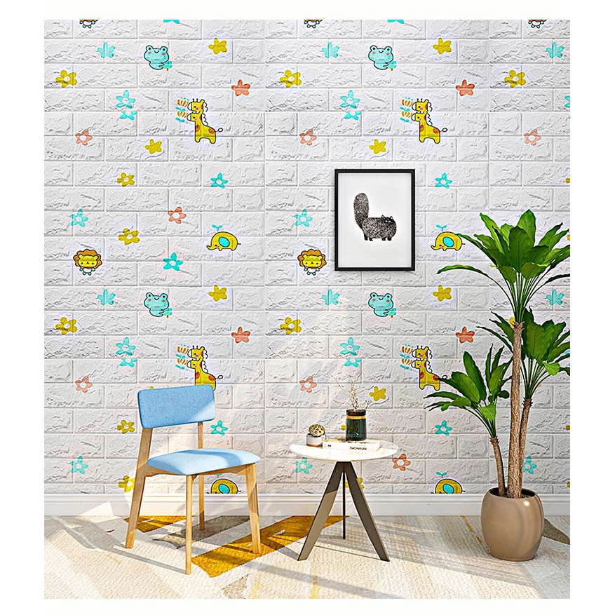 MMTOYS CM-H16/H17 Wallpaper Dinding Kamar Stiker Dekorasi Kamar Dapur Wall Sticker 3D Foam Murah-7