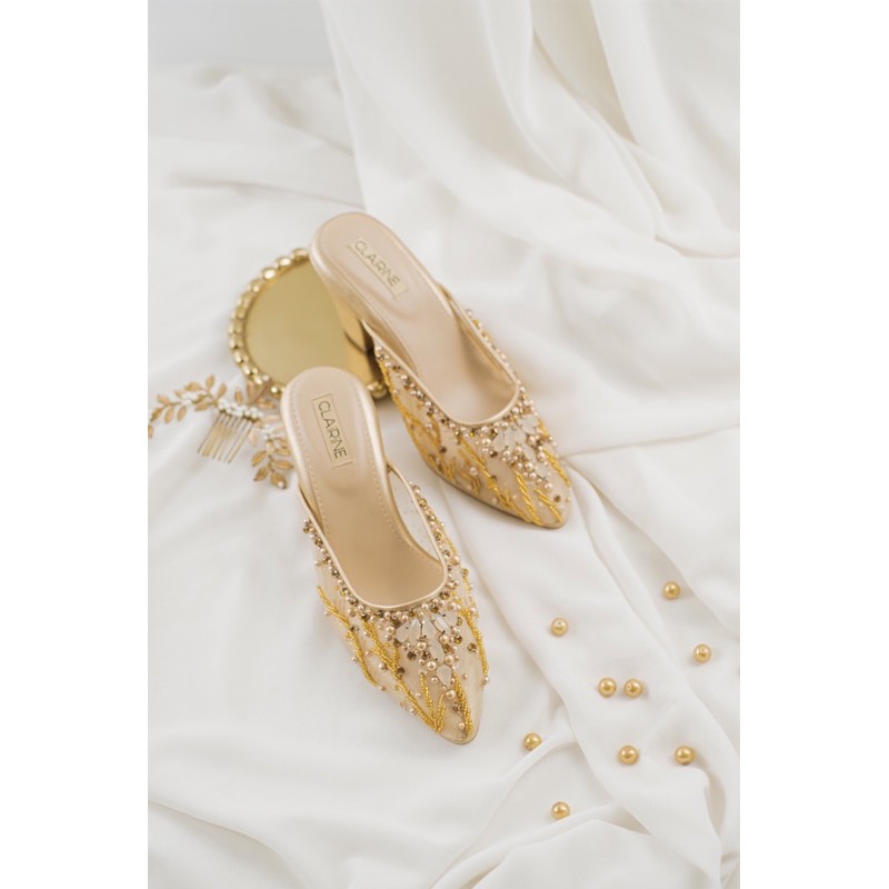 CLAIRINE - JULIA | ( READYSTOCK ) BEST SELLER Wedding Shoes, Pesta, Kondangan Hak 7cm