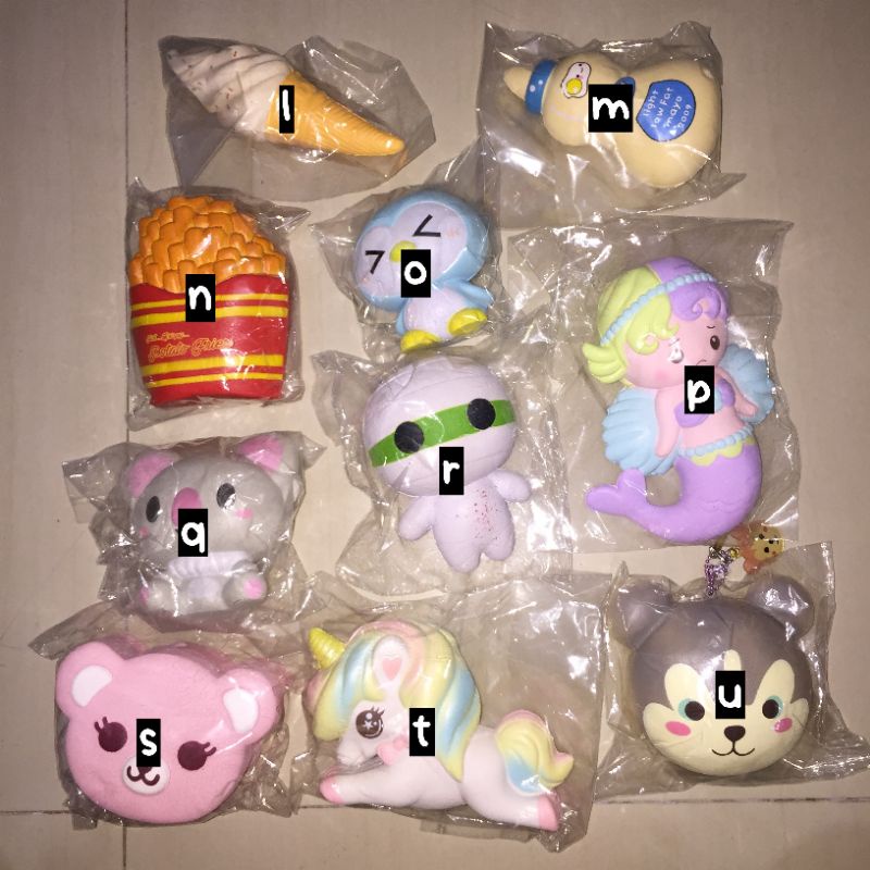 preloved licensed squishy puni maru ice cream cuti creative sauce fries mummy ibloom penguin koala c