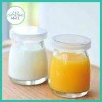 [P U D I N G ] 100ML Toples Kaca Kedap Udara Botol Jar Beling Pudding Puding Yoghurt Kue Selai Bumbu Dapur Susu