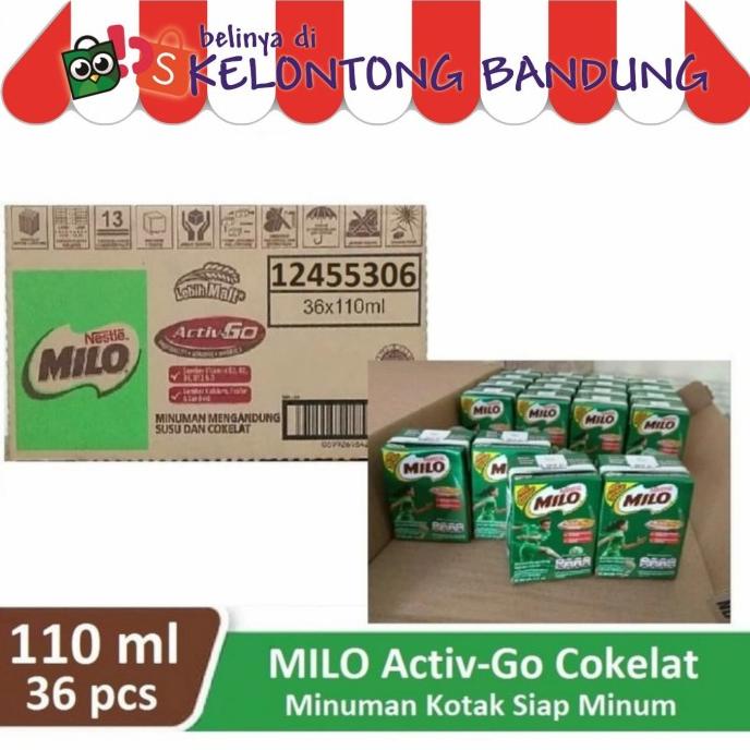 

(BISA COD) Milo Coklat 115ml Susu Cair UHT Kotak Activ Cokelat 115 ml Dus Karton HEMAT Kode 90