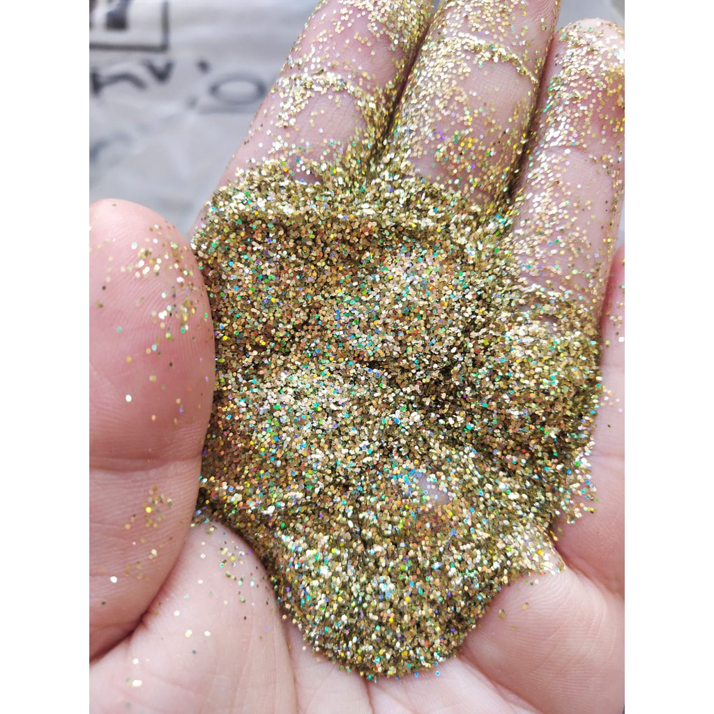 Glitter Hologram Halus 0,2mm/ Glitter Hologram Rainbow / Glitter Henna/Serbuk Glitter Halus