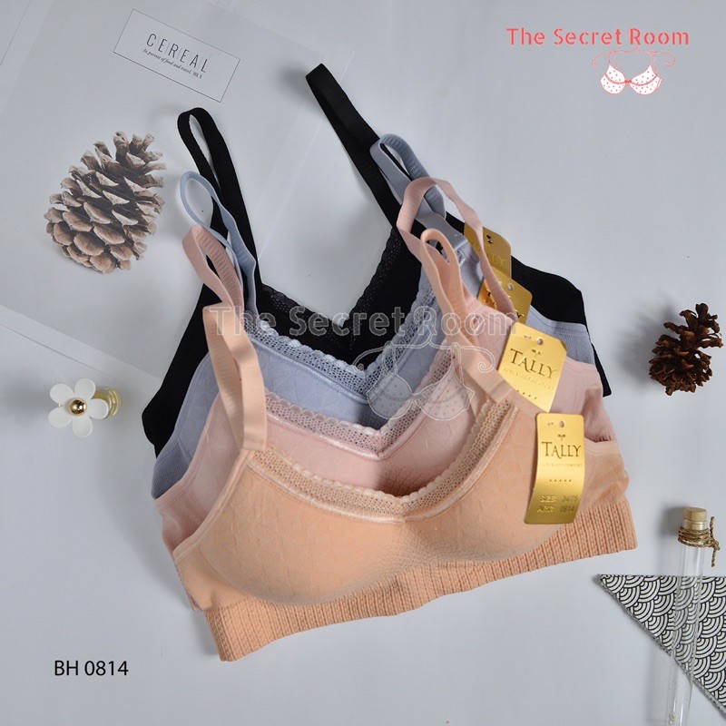 TALLY BRA BH RAJUT 0814 I CUP B | TANPA KAWAT I BUSA TIPIS I SIZE 34-38