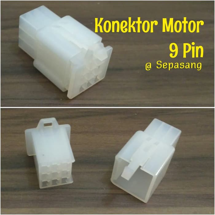 Soket motor 9 Pin Konektor Socket 9pin