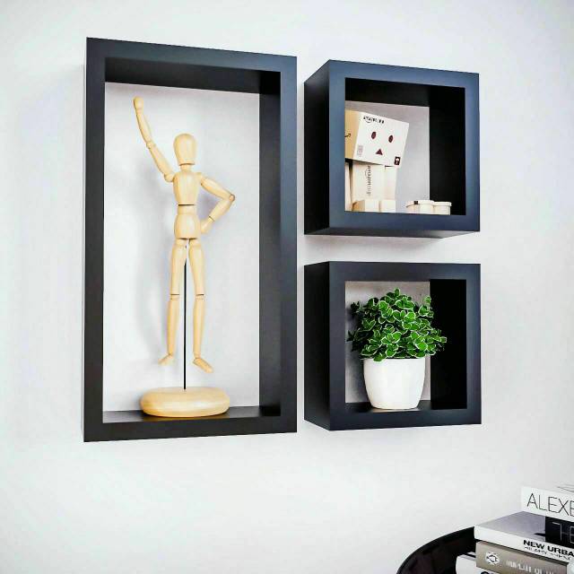 Rak Kotak Minimalis Rak Modern Rak Dinding Tempel Rak Gantung Rak Kayu Rak Lucu Rak Boneka Rak Buku