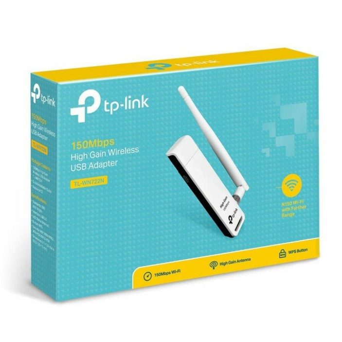 TP-LINK TL-WN 722N USB WIFI WIRELESS ADAPTOR RECEIVER