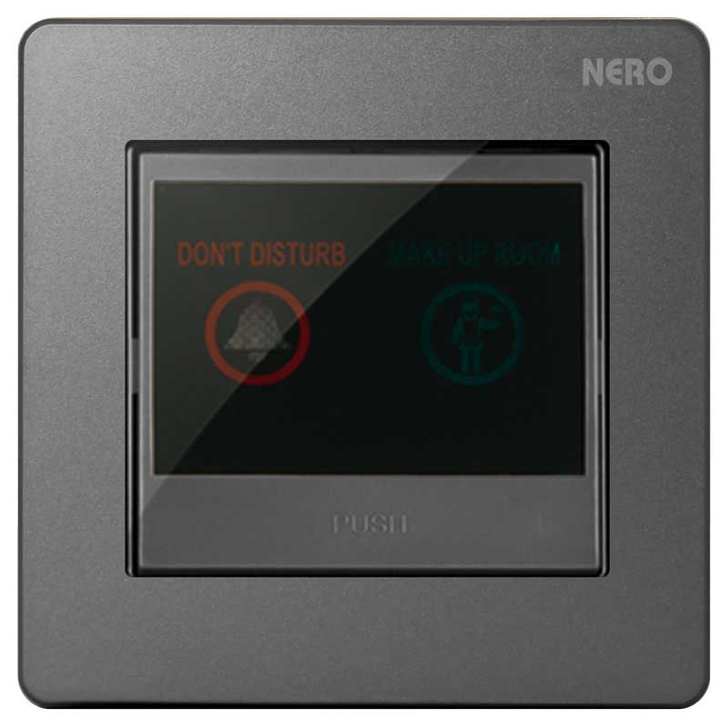 CASA X272-Grey Entrance Bell Press &amp; Message Indicators with DND + MUR Symbol NERO