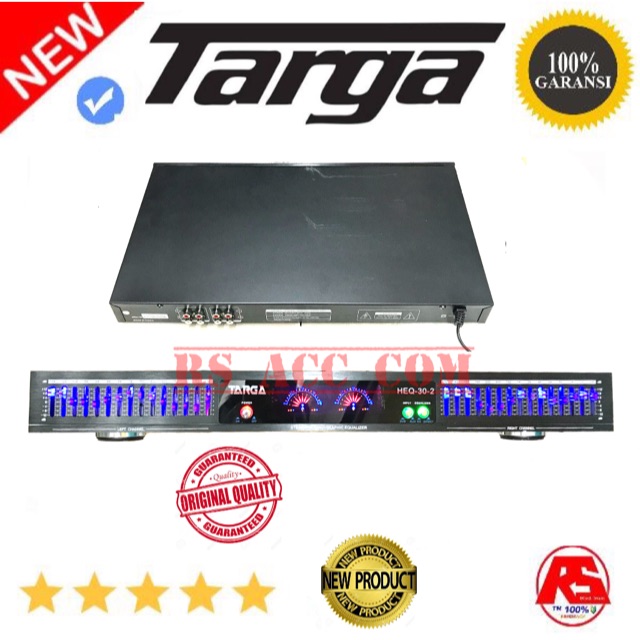 EQUALISER TARGA STEREO GRAPHIC HEQ30x2 ORIGINAL ASLI BAGUS