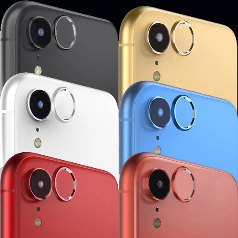 1Pc Aluminum Alloy Camera Lens Protection Circle / For iphone XR