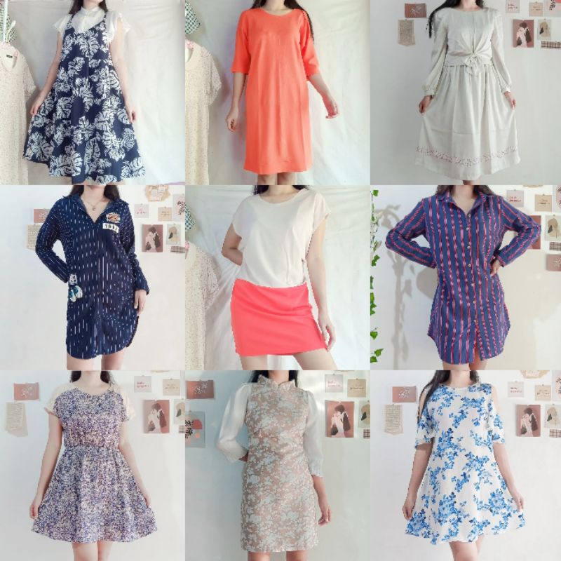 Dress Vintage Thrift | Dress Termurah | Preloved Dress