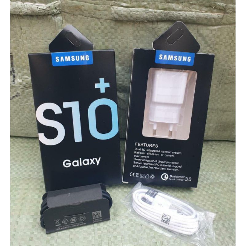 TC CHARGER SAMSUNG  S10+ S10 Plus Original Casan Adaptor Samsung