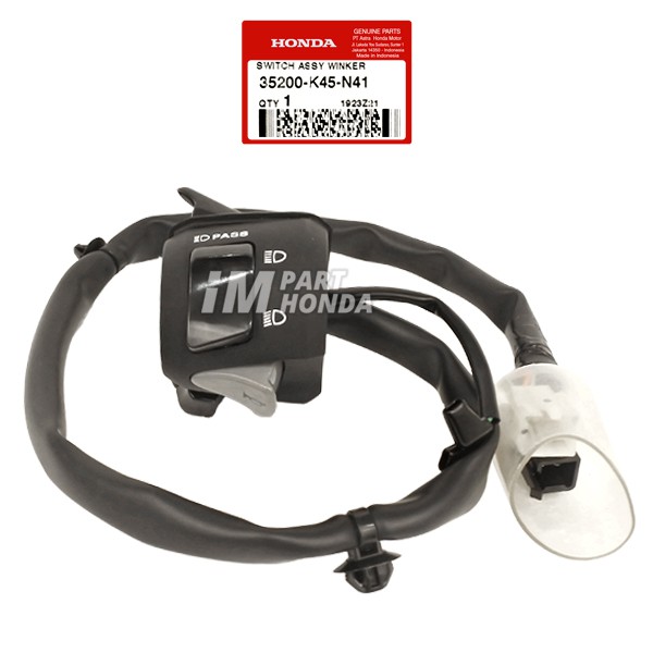 35200-K45-N41 Holder Kiri Tombol High Beam Dimmer Riting Klakson CBR 150 R LED K45G K45N 2016 - 2020