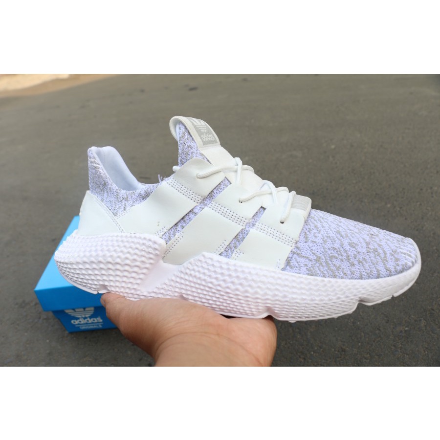 Sepatu Adidas Prophere Full White Putih Sneakers Fitnes Senam Lari Olahraga Enteng Ringan Gym