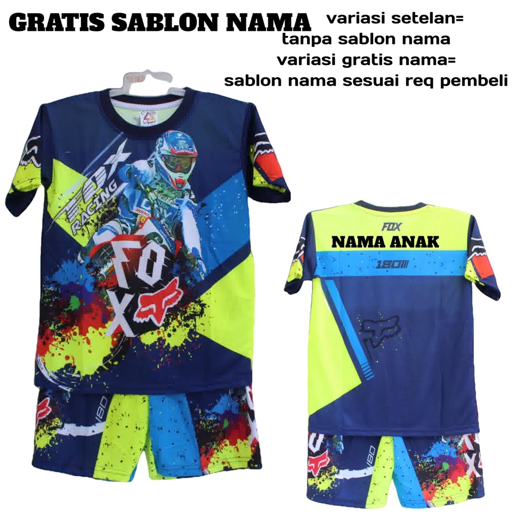 Jersey setelan baju motor cross baju balap cross murah