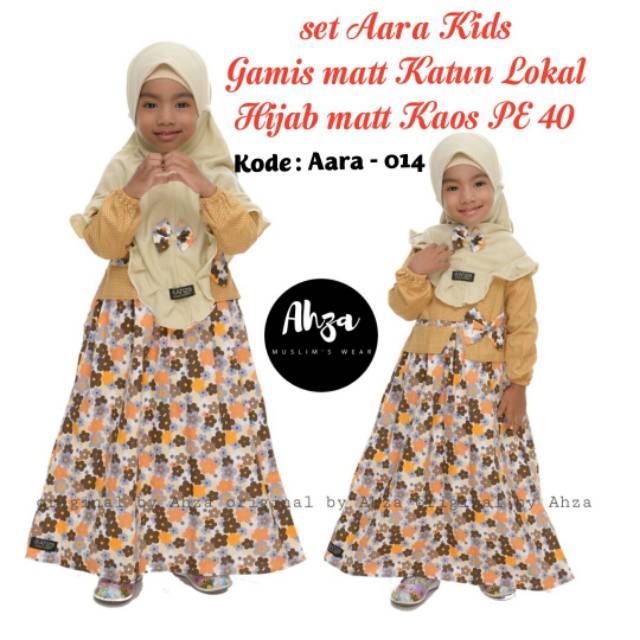 Gamis set anak / Aara by AHZA / fashion anak
