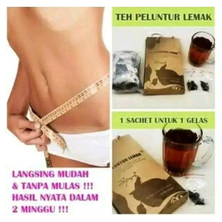 [BISA COD] TPL Teh Peluntur Lemak Aleya Teh Diet &amp; Detox Pelangsing Herbal Sliming Tea Pembakar Lemak Susut Tea