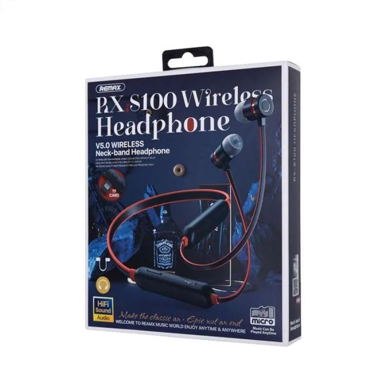 Earphone Wireless Remax Rx S100 - Earphone Wireless