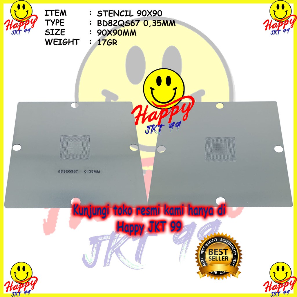 [ HAPPY JKT 99 ] STENCIL 90X90 BD82QS67 BQ82QS77 QS67 QS77 SLJ4K SLJ8B