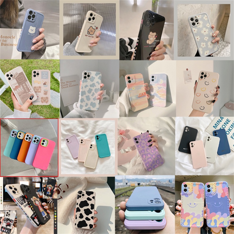 Soft Case TPU Transparan Cover iPhone 13 12 11 Pro Max X Xr Xs Max 7 8 6 6s Plus