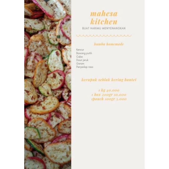 

kerupuk seblak / seblak kering /kerupuk bantet 500 gram